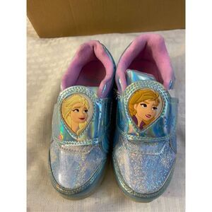 Disney Frozen blue girls shoes light size 10‎